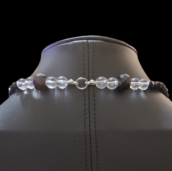 Handmade By Boho Vibes Crystal and Glass Necklace 23" Lot 10 - Picture 2 of 3